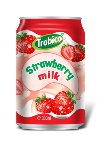 Strawberry milk alu can 330ml